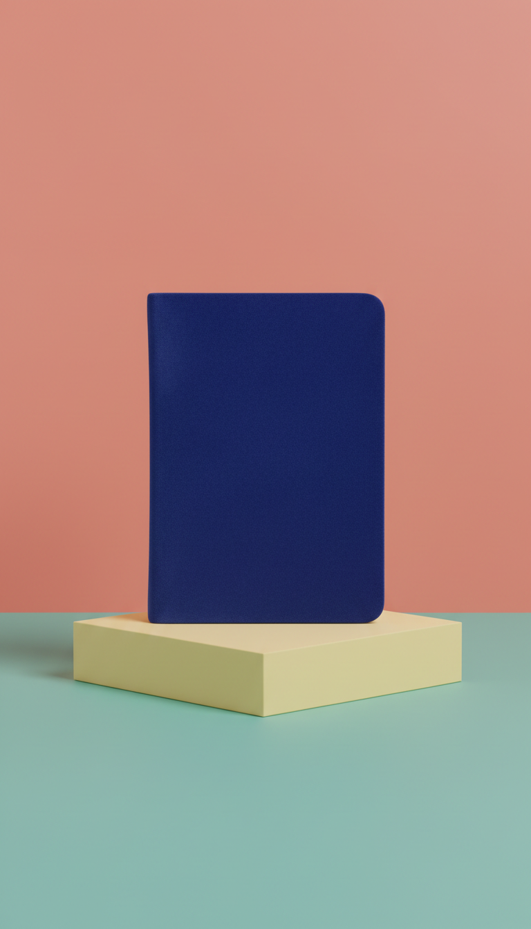 Velvet pocket notebook with gold-edge pages